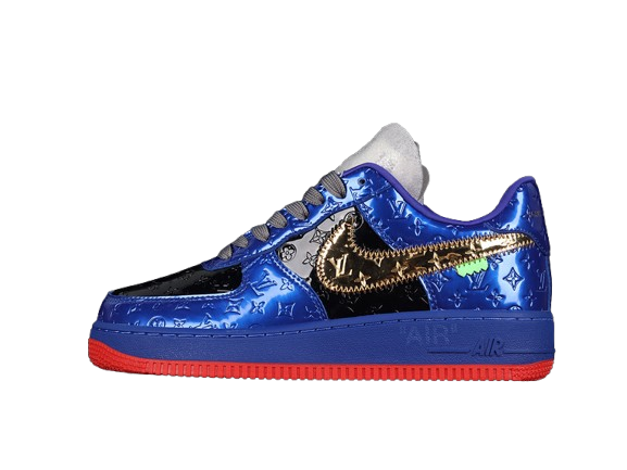 AIR FORCE 1 LOW 07 X L﹡V DARK BLUE∕BLACK∕GOLD-RED