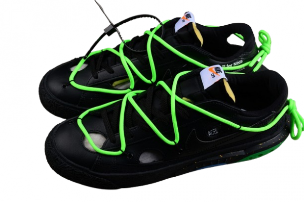 OW x Nike Blazer Low "Black"