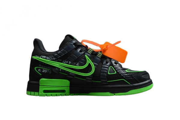 OW x Nike Air Rubber Dunk "Black"