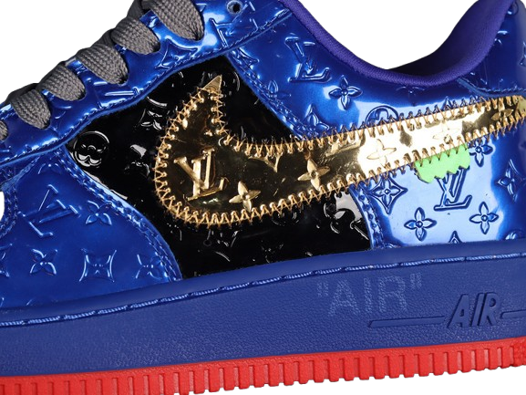 AIR FORCE 1 LOW 07 X L﹡V DARK BLUE∕BLACK∕GOLD-RED