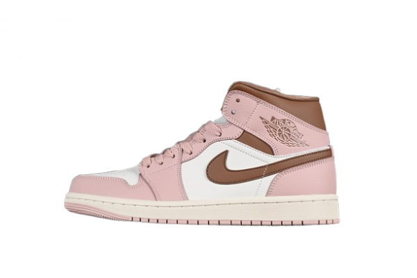 Air Jordan 1 Mid Pink Oxford Sail