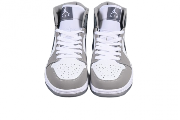 Air Jordan 1 Mid White Medium Grey