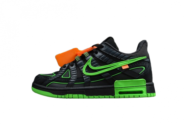 OW x Nike Air Rubber Dunk "Black"