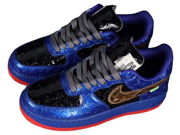 AIR FORCE 1 LOW 07 X L﹡V DARK BLUE∕BLACK∕GOLD-RED