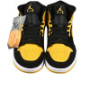 Air Jordan 1 Mid Black Varsity Maize