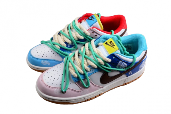 Nike SB Dunk Low SE White Green Brown Pink