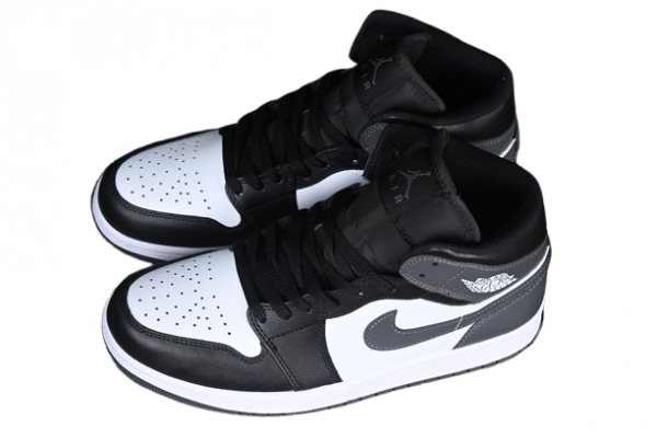 Air Jordan 1 Mid Black Iron Grey
