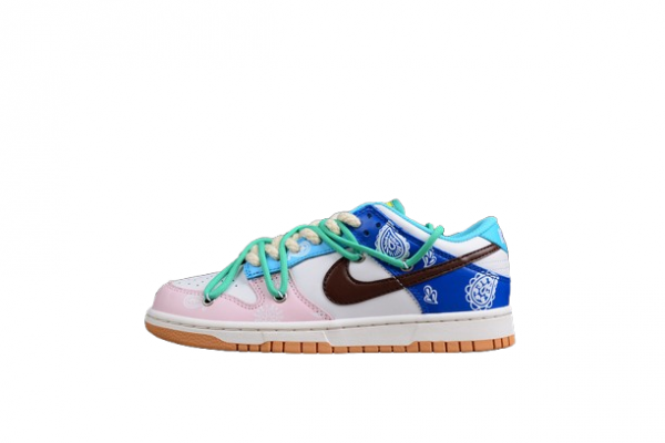 Nike SB Dunk Low SE White Green Brown Pink