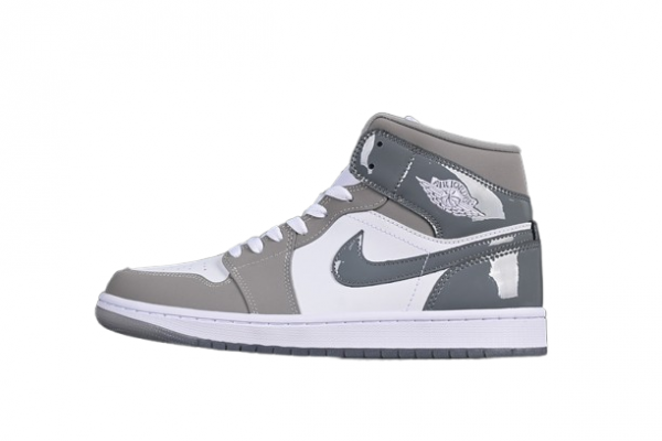 Air Jordan 1 Mid White Medium Grey