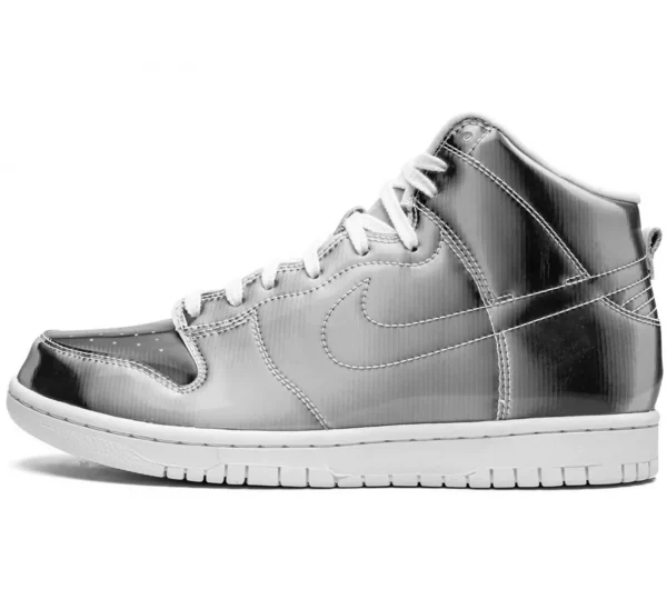 CLOT x Nike SB Dunk High Metallic Silver Limited Edition