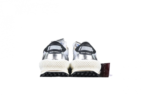 Golden Goose Marathon White Black Silver