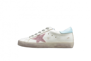 Golden Goose Superstar White Pink Blue