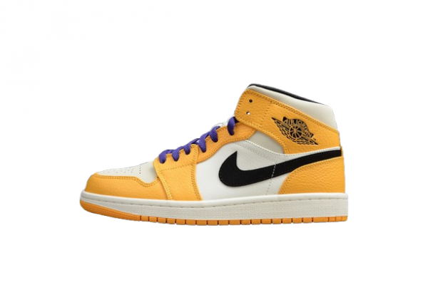 Air Jordan 1 Mid SE Lakers University Gold