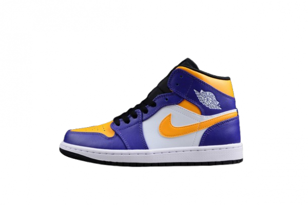 Air Jordan 1 Mid Lakers Dark Concord