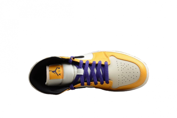 Air Jordan 1 Mid SE Lakers University Gold