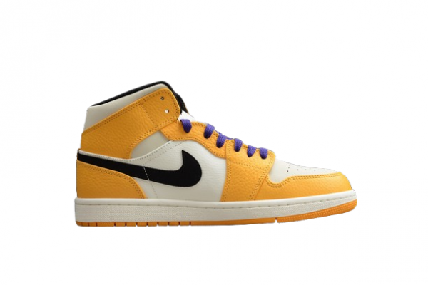 Air Jordan 1 Mid SE Lakers University Gold